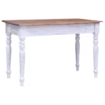 Solid Mahogany Desk - White - 117 x 57 x 75cm