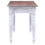 Solid Mahogany Desk - White - 117 x 57 x 75cm