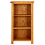 3 Tier Solid Oak Wood Bookcase - 45 x 22.5 x 82cm