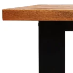 Dining Table With Live Edge - Solid Acacia Wood - 160 x 80 x 75cm