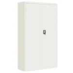 Steel File Cabinet With Lock - White - 105 x 40 x 180cm