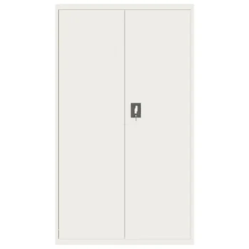 Steel File Cabinet With Lock - White - 105 x 40 x 180cm