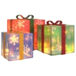 3 LED Christmas Boxes - 64 LEDs - Warm White