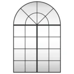 Wall Mirror Black - Arch Iron - 80 x 120cm