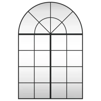 Wall Mirror Black - Arch Iron - 80 x 120cm