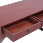 Solid Mahogany Computer Desk - 115 x 47 x 77cm