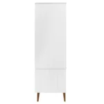 2 Door Scandinavian Bedroom Wardrobe - Solid Pine Wood - 90 x 55 x 175cm