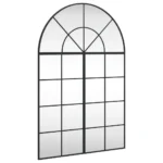 Wall Mirror Black - Arch Iron - 80 x 120cm