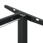 Manual Height Adjustable Standing Desk Frame With Hand Crank - Black - 135 x 60 x 70cm