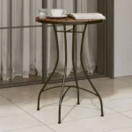 Mosaic Ceramic Bistro Table - Terracotta - 50 x 70cm