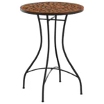 Mosaic Ceramic Bistro Table - Terracotta - 50 x 70cm