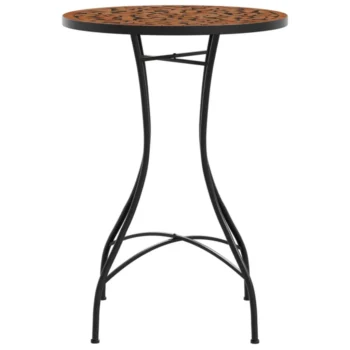 Mosaic Ceramic Bistro Table - Terracotta - 50 x 70cm