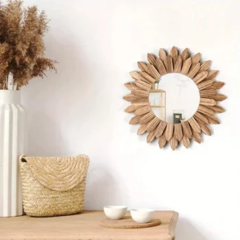 Sunburst Surya Wood Mirror