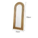 Rianjali Rattan Full Length Mirror - 170cm x 73cm