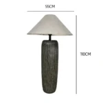 Eco-friendly - Azarah Floor Lamp - Ceramic - 55cm x 110cm