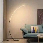 Modern Arch Shaped Kumo Floor Lamp - White Or Black