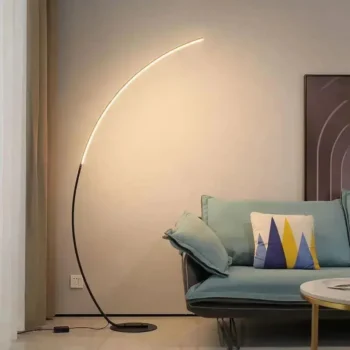 Modern Arch Shaped Kumo Floor Lamp - White Or Black