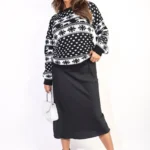 Oversized Christmas Jumpers - Red, Black Or White