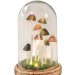 Led Mushroom Glass Globe - 22cm