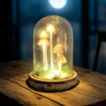 Led Mushroom Glass Globe - 22cm