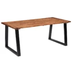 Dining Table Solid Acacia Wood - 180 x 90 x 75cm