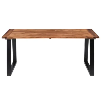 Dining Table Solid Acacia Wood - 180 x 90 x 75cm