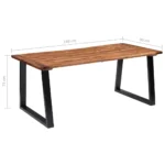 Dining Table Solid Acacia Wood - 180 x 90 x 75cm