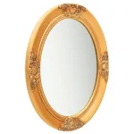 Oval Wall Mirror Baroque Style - Gold - 50 x 70cm