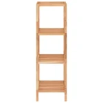 4-Tier Shelf - Solid Walnut Wood - 36 x 36 x 112cm