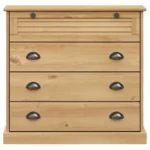 Chest of Drawers Solid Pine Wood - 80 x 40 x 76cm