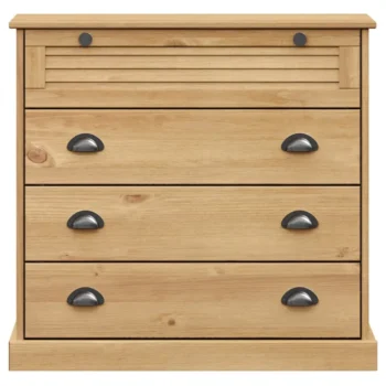 Chest of Drawers Solid Pine Wood - 80 x 40 x 76cm