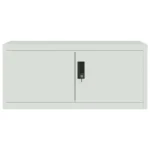 File Cabinet - Light Grey - Steel - 90 x 40 x 180cm