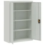 File Cabinet - Light Grey - Steel - 90 x 40 x 180cm