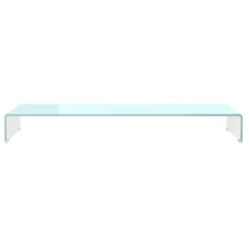 Monitor Stand - Tempered Glass - Green Tint - 110 x 30 x 13cm