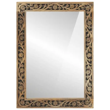 Bathroom Mirror - Solid Mango Wood - 50 x 70 x 2.5cm