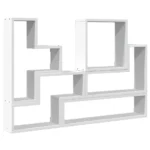 Modern Wall Shelves - White - 96 x 12 x 64cm