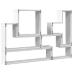 Modern Wall Shelves - White - 96 x 12 x 64cm