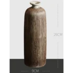 Goli Round Ceramic Retro Style Vase - Home Decor