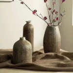 Goli Round Ceramic Retro Style Vase - Home Decor