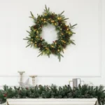 Christmas Wreath With LED Lights - PVC - Green - 60cm