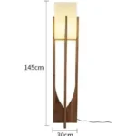 Sukini Handmade Wood Floor Lamp - Bamboo & Wooden - 30 x 145cm