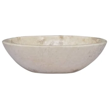 Oval Marble Basin - Cream - 53 x 40 x 15cm