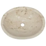 Oval Marble Basin - Cream - 53 x 40 x 15cm