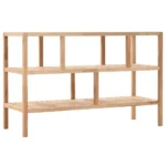 3 Tier Shelf - Solid Walnut Wood - 100 x 40 x 65cm