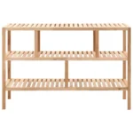 3 Tier Shelf - Solid Walnut Wood - 100 x 40 x 65cm