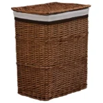 Natural Willow Laundry Basket - 43 x 34 x 57.5cm