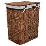 Natural Willow Laundry Basket - 43 x 34 x 57.5cm