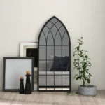 Wall Mirror Black - Arch Iron - 100 x 45cm