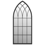 Wall Mirror Black - Arch Iron - 100 x 45cm