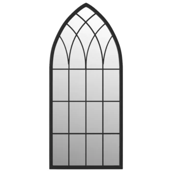 Wall Mirror Black - Arch Iron - 100 x 45cm